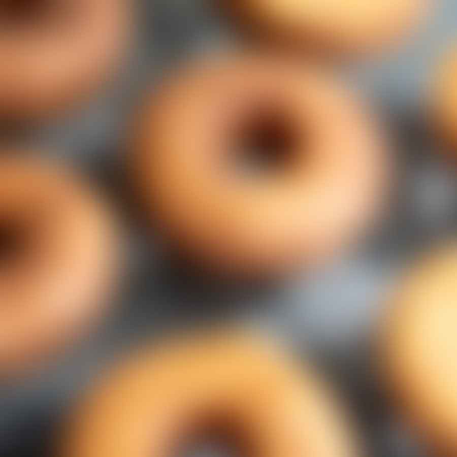 Step by step process of frying gluten-free donuts
