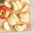 peeled sliced apples