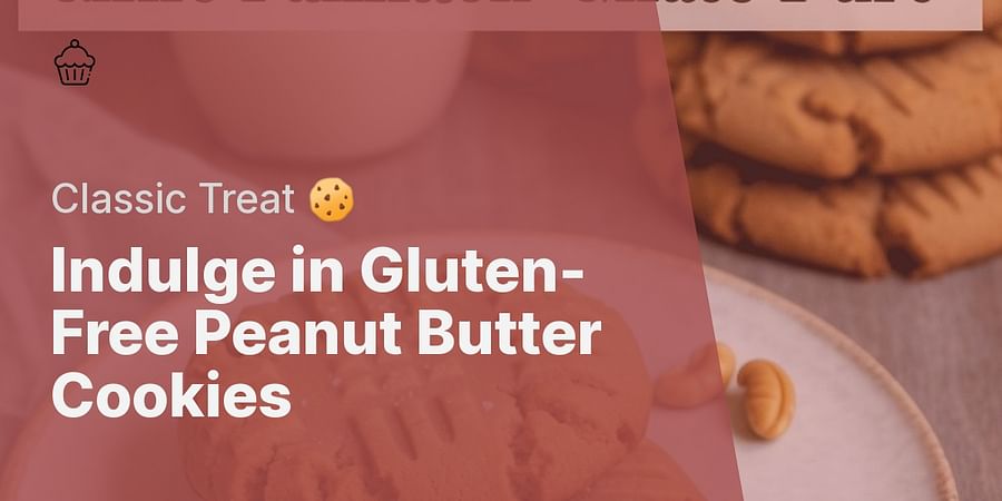 Indulge in Gluten-Free Peanut Butter Cookies - Classic Treat 🍪